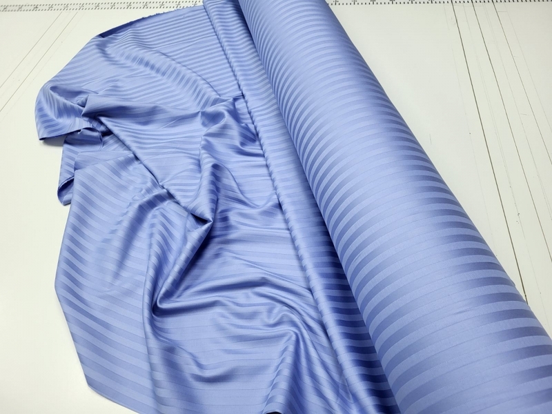 Комплект постільної білизни Cornflower Blue, Страйп сатин LUX, смужка 1 см, ТМ Комфорт-текстиль - зображення 3