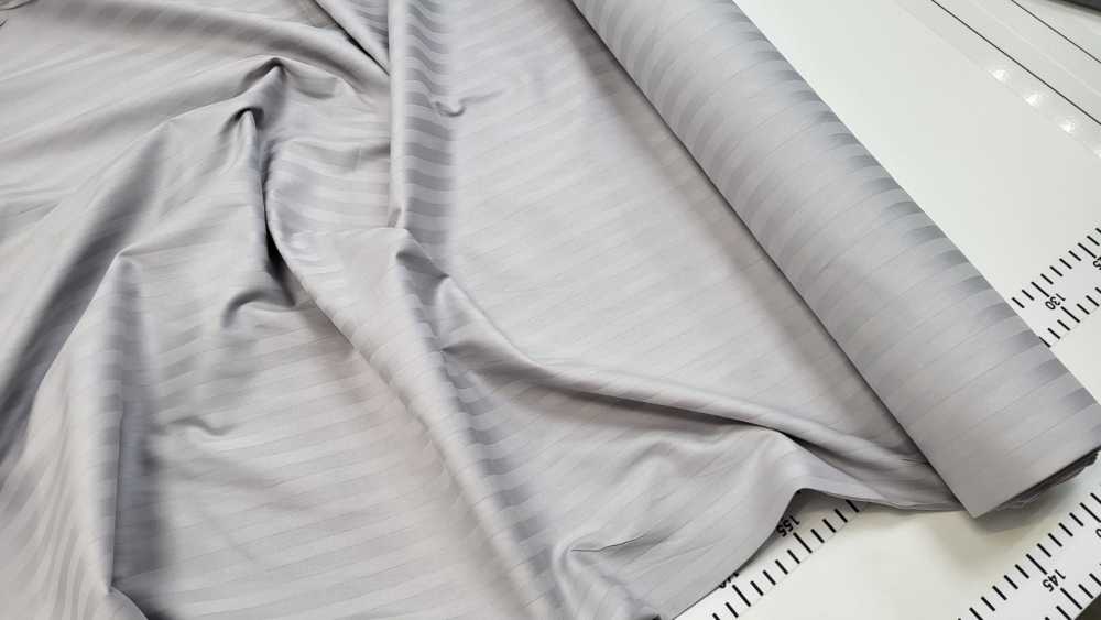 Комплект постільної білизни Stripe LUX GRAY PEARL 1/1см - зображення 2