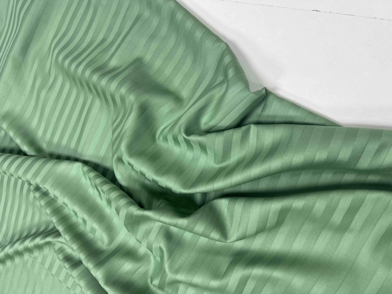 Комплект постільної білизни Stripe LUX GREEN GRASS 1/1см - зображення 3