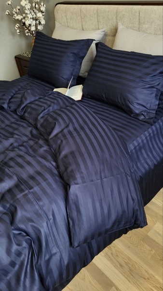 Комплект постільної білизни Stripe PREMIUM, BLUE BERRY 2/2см - зображення 14