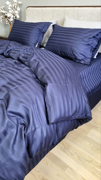 Комплект постільної білизни Stripe PREMIUM, BLUE BERRY 2/2см - зображення 18