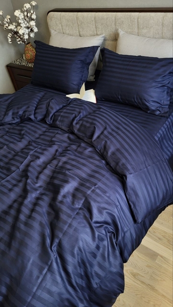 Комплект постільної білизни Stripe PREMIUM, BLUE BERRY 2/2см - зображення 19