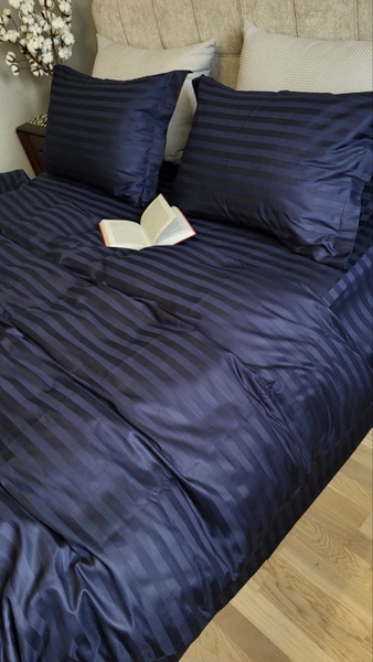 Комплект постільної білизни Stripe PREMIUM, BLUE BERRY 2/2см - зображення 20