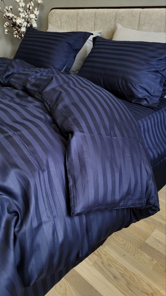 Комплект постільної білизни Stripe PREMIUM, BLUE BERRY 2/2см - зображення 22