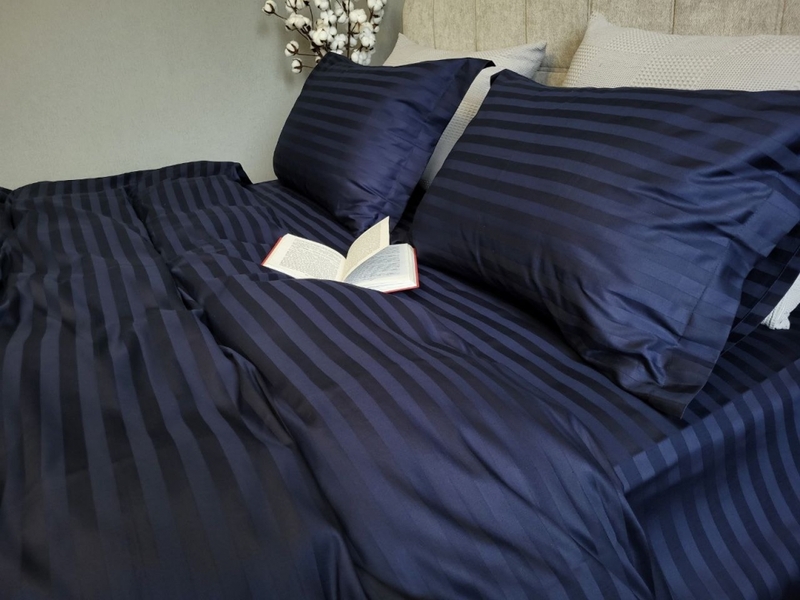 Комплект постільної білизни Stripe PREMIUM, BLUE BERRY 2/2см - зображення 24