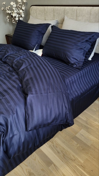 Комплект постільної білизни Stripe PREMIUM, BLUE BERRY 2/2см - зображення 7