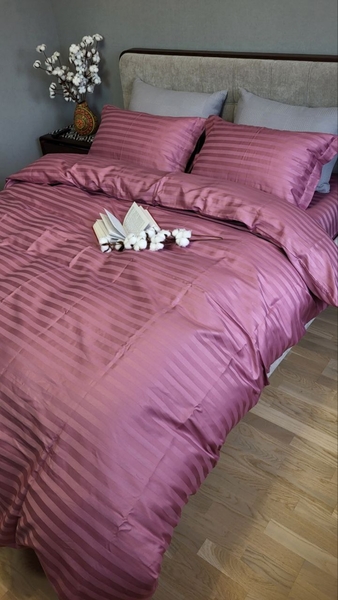 Комплект постільної білизни Stripe PREMIUM, FLOWER NECTAR 2/2см - зображення 5
