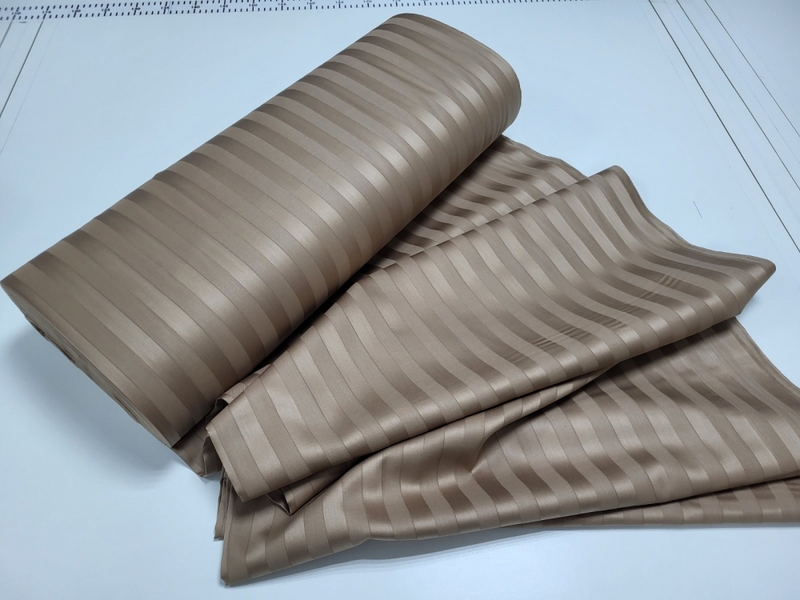 Комплект постельного белья Stripe PREMIUM, HONEY BEIGE 2/2см - изображение 2