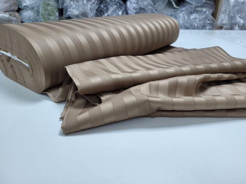 Комплект постельного белья Stripe PREMIUM, HONEY BEIGE 2/2см - изображение 3