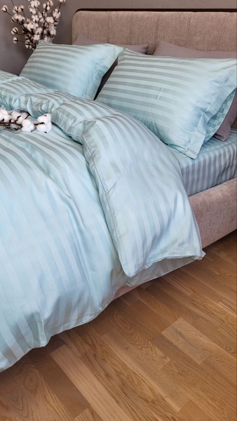 Комплект постільної білизни Stripe PREMIUM, LAGOON 22см - зображення 22