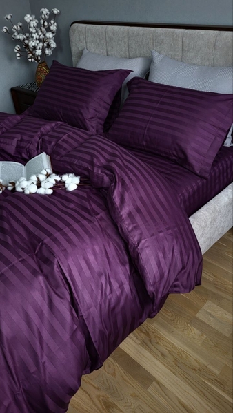 Комплект постельного белья Stripe PREMIUM, PURPLE FOAM 2/2см - изображение 10