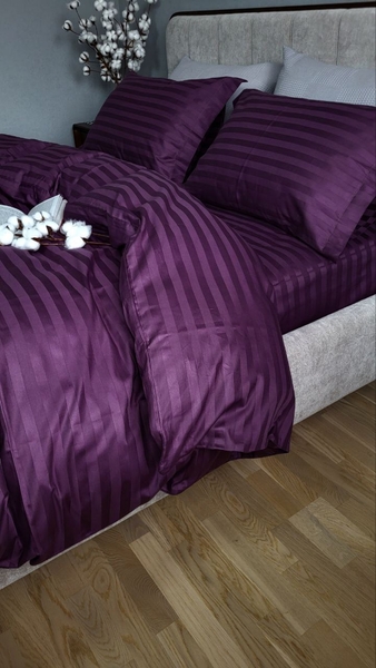 Комплект постельного белья Stripe PREMIUM, PURPLE FOAM 2/2см - изображение 3