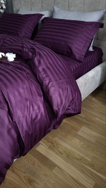 Комплект постельного белья Stripe PREMIUM, PURPLE FOAM 2/2см - изображение 4