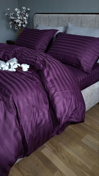 Комплект постельного белья Stripe PREMIUM, PURPLE FOAM 2/2см - изображение 6