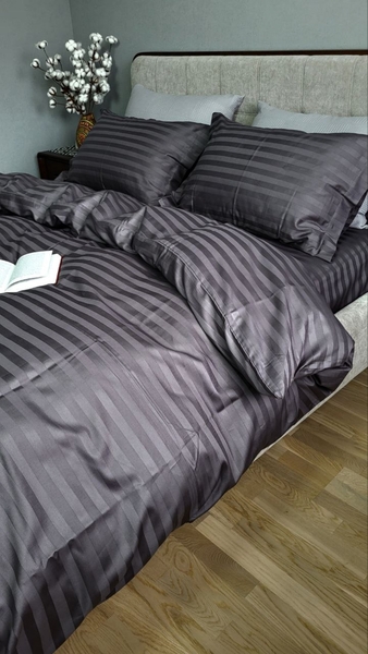 Комплект постельного белья Stripe PREMIUM, ROYAL GRAY 2/2см - изображение 14