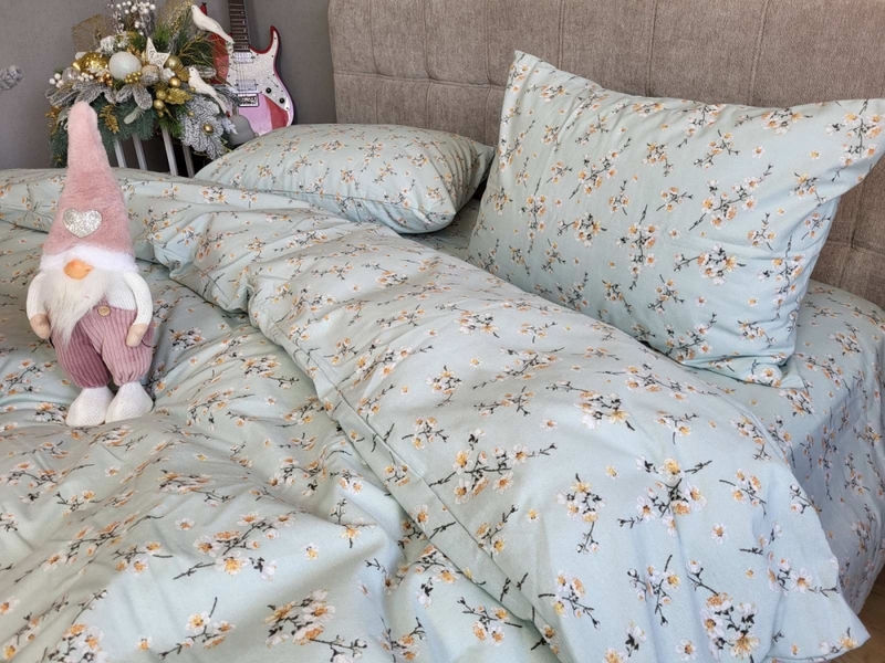 Комплект постельного белья Вікторія м’ята, Turkish flannel - изображение 6