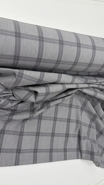 Постільна білизна Volcano Washed Cotton, варена бавовна в сіру клітку - зображення 3