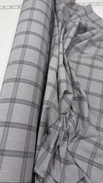 Постільна білизна Volcano Washed Cotton, варена бавовна в сіру клітку - зображення 5