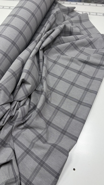 Постільна білизна Volcano Washed Cotton, варена бавовна в сіру клітку - зображення 6