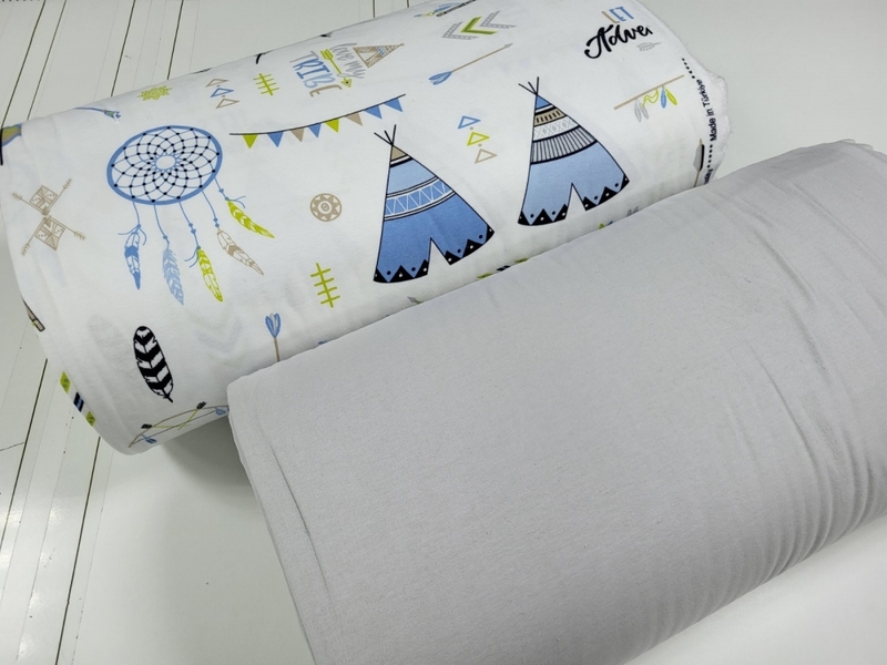 Комплект постельного белья Вигвам/серый, Turkish flannel - изображение 1