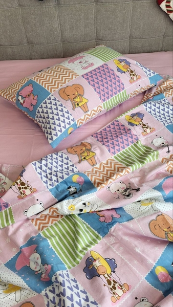 Комплект постельного белья Зверята/розовый, Turkish flannel - изображение 9